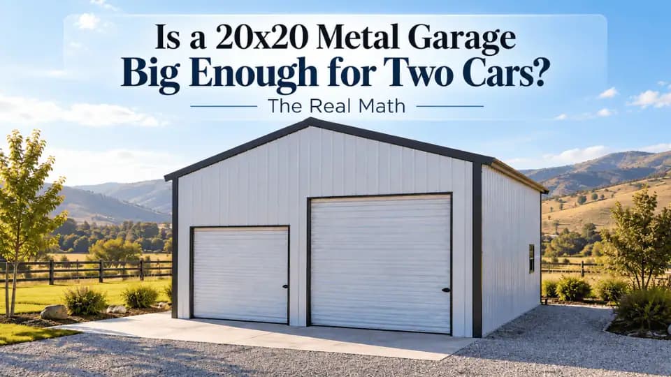 Is 20x20 Metal Garage big enough for two cars?