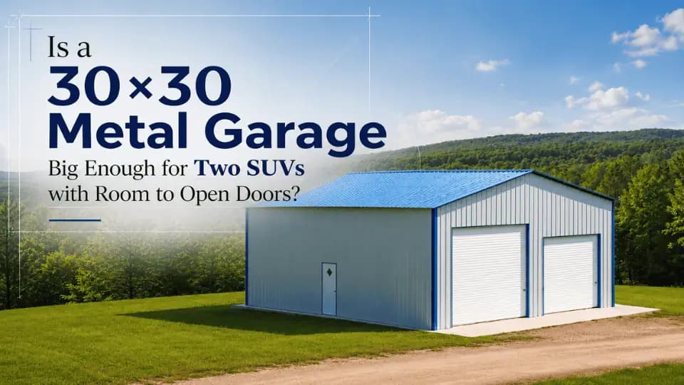 Is a 30x30 Metal Garage is Enough for Two SUVs