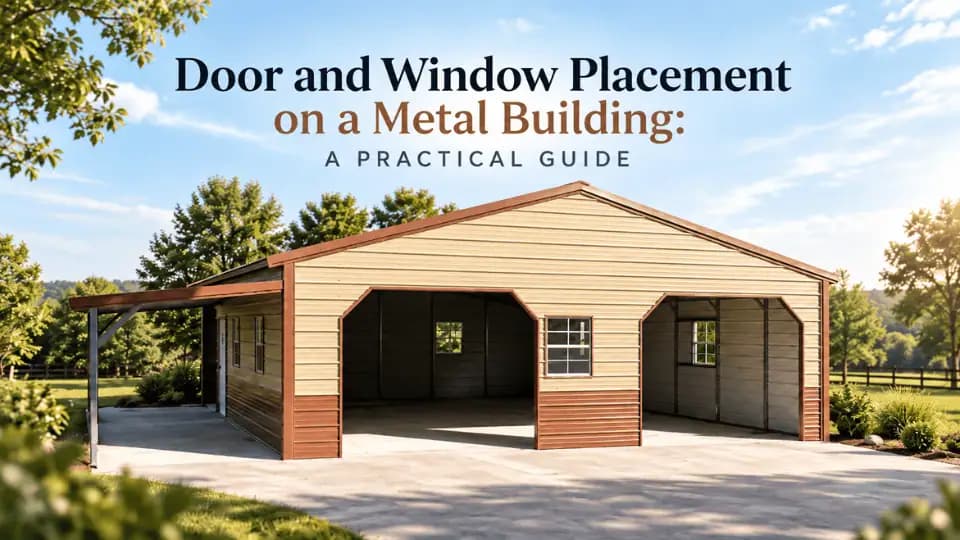 Door and Window Placement on a Metal Building