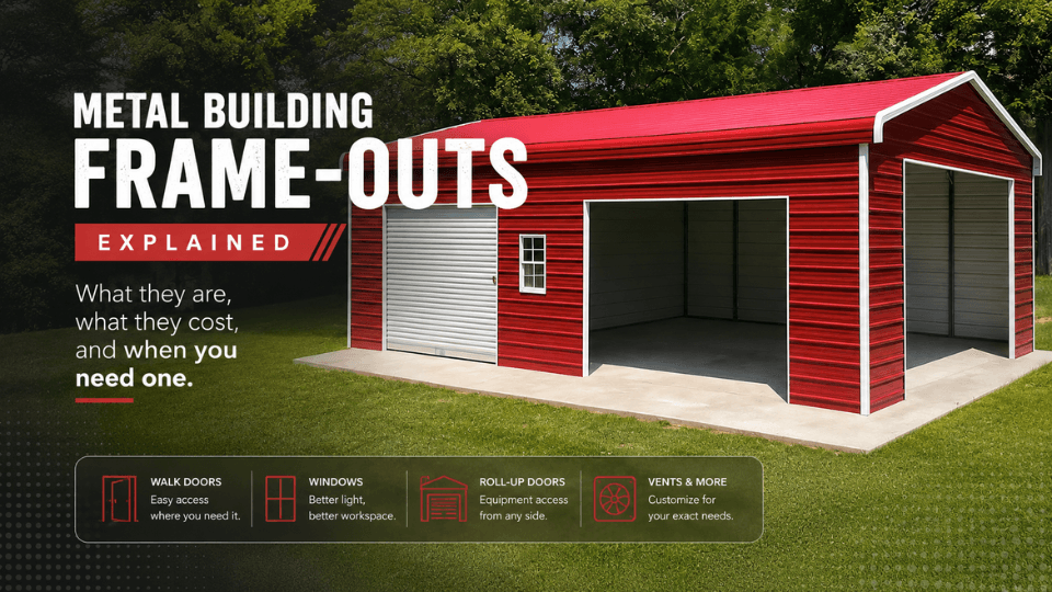 Metal Building Frame Outs