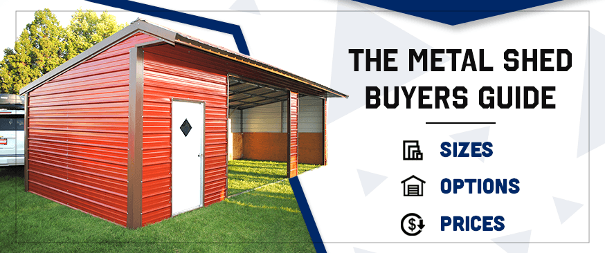 The Metal Shed Buyers Guide: Sizes, Options, and Prices — Get Carports blog