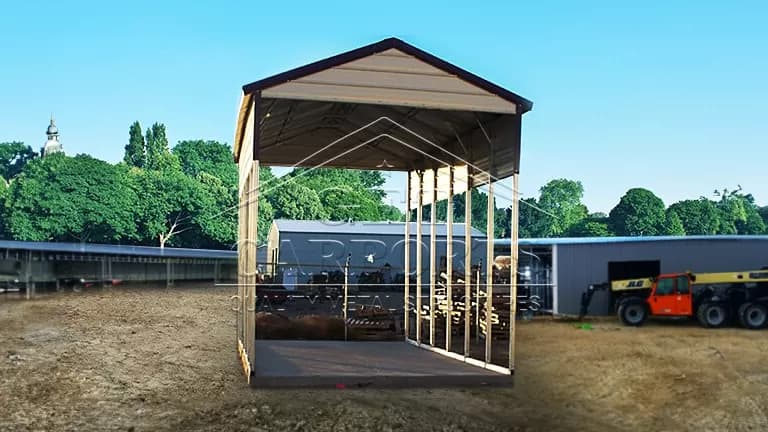 12x30x13 RV Carport — 12'W x 31'L metal building from Get Carports