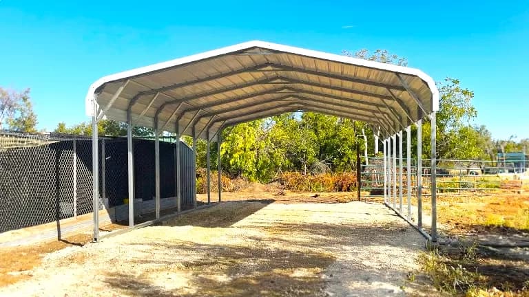 18x30x7 Regular Roof RV Carport — 18'W x 30'L metal building from Get Carports