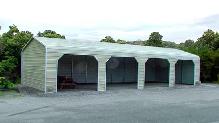 18x36x8 Regular Style Custom Building — 18'W x 36'L metal building from Get Carports