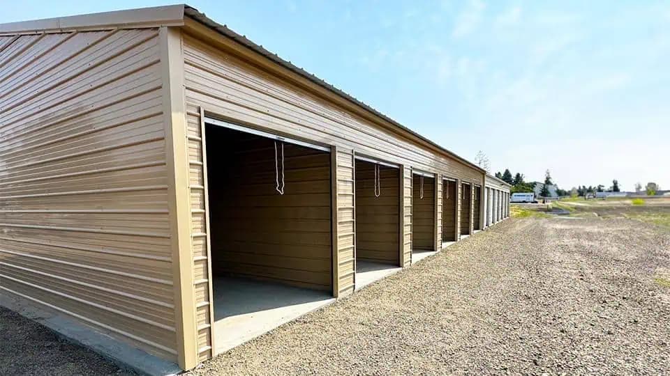 25x60x9 Storage Building — 25'W x 60'L metal building from Get Carports