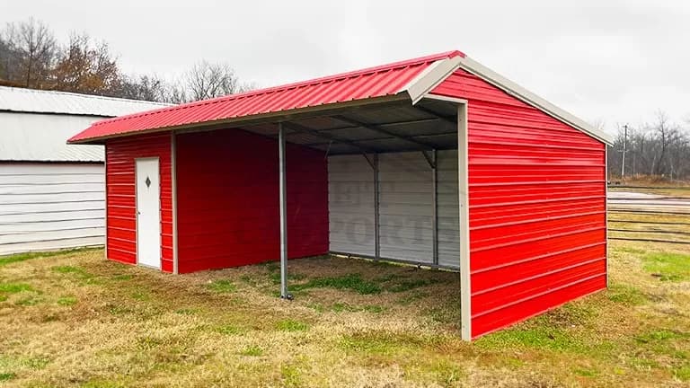 30x12x8 Loafing Shed — 30'W x 12'L metal building from Get Carports