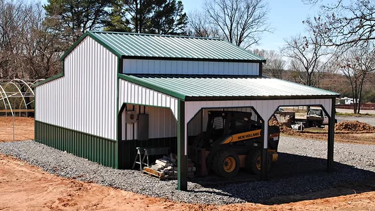 30x20x12-9-7 A-Frame Barn — 30'W x 20'L metal building from Get Carports