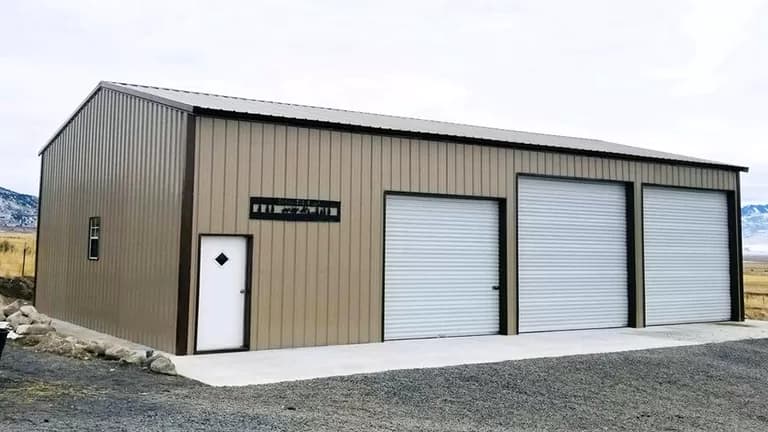 30×50 Metal Building Home (Barndominium-Style) with 14×50 Lean-To — 44'W x 50'L metal building from Get Carports