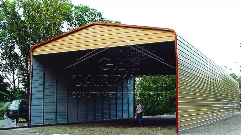 30x36x12 Regular Style Clear Span Building — 30'W x 36'L metal building from Get Carports