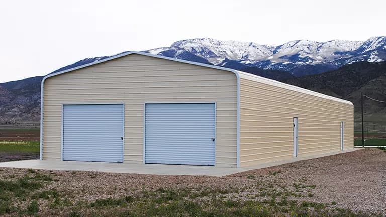 30x36x14 Regular Style Garage — 30'W x 36'L metal building from Get Carports
