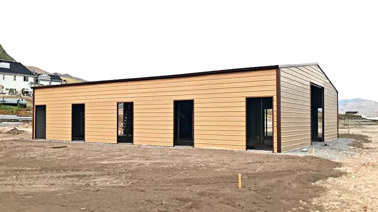 36x40x12 Warehouse Building — 36'W x 40'L metal building from Get Carports