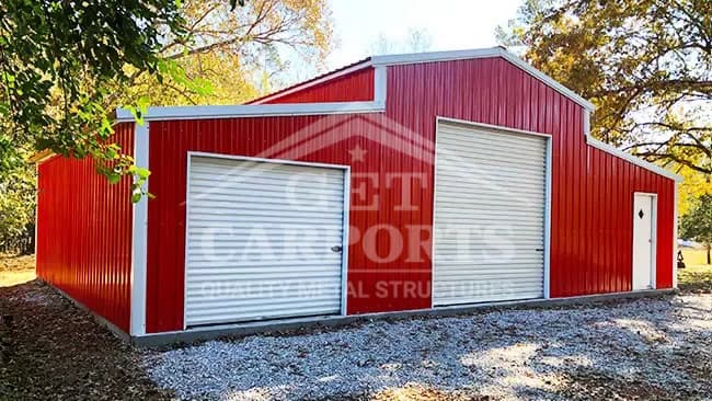 36x40x12 Steel Barn — 36'W x 40'L metal building from Get Carports