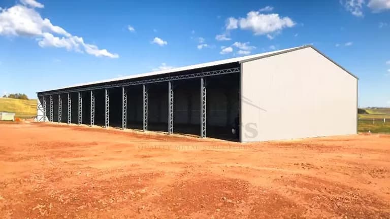50x150x16 Workshop Building — 50'W x 150'L metal building from Get Carports