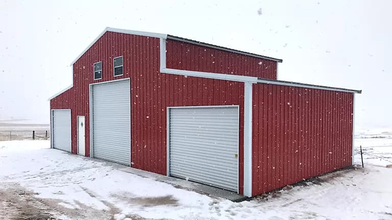 50x25x16-12-10 All Vertical Barn — 50'W x 25'L metal building from Get Carports