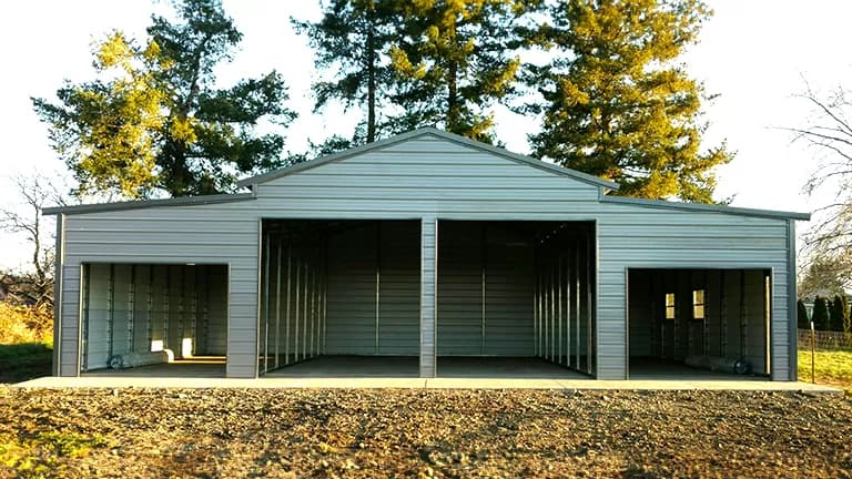 50x40x12 Vertical Roof Barn — 50'W x 40'L metal building from Get Carports