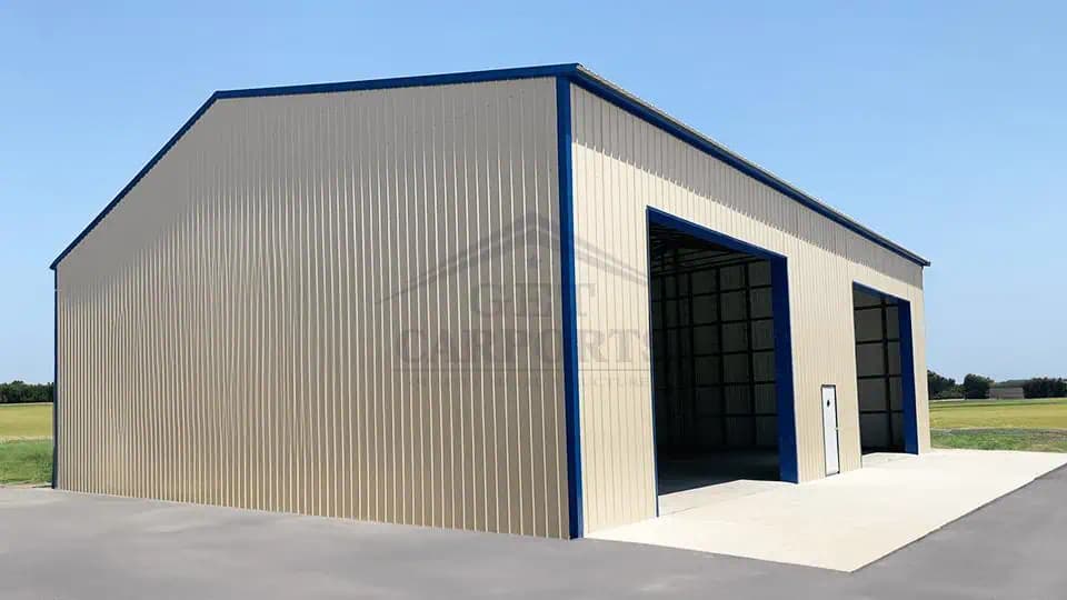 50x50x16 Commercial Building — 50'W x 50'L metal building from Get Carports
