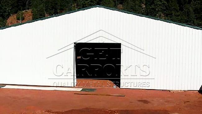 100x100x14 Commercial Riding Area — 100'W x 100'L metal building from Get Carports