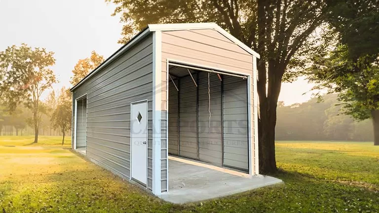 ブリヂストン　GOAT アルミフレーム 12'x25' A-Frame Vertical Roof Garage | Get Carports