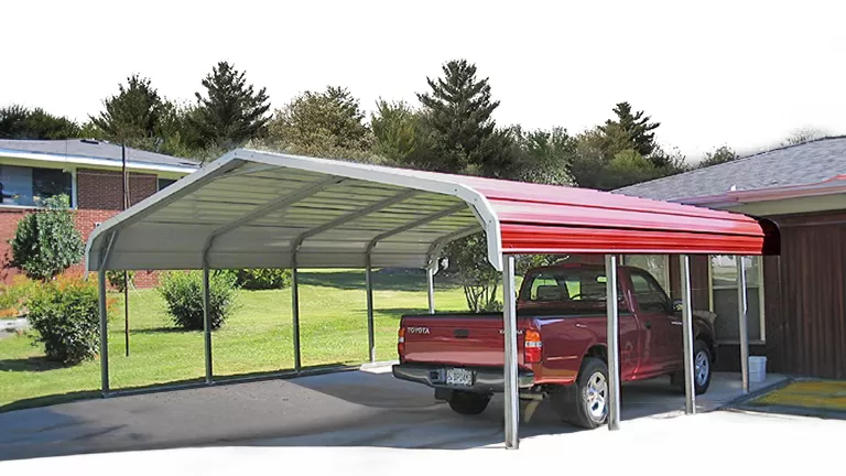18'x30'x7 A-Frame Side Entry Carport | Get Carports
