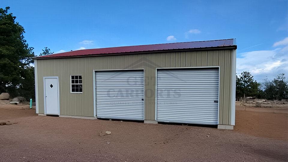 18'x30'x9 Side Entry Garage | Get Carports