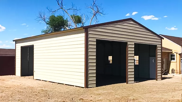 22'x25' A-Frame Vertical Roof Garage | Get Carports