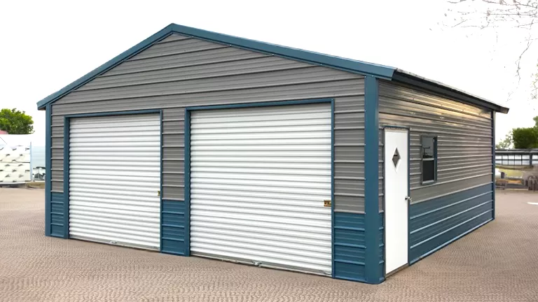 18'x36' A-Frame Horizontal Roof Garage With Porch | Get Carports