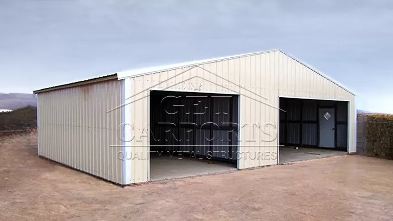 36'x40' A-Frame All Vertical Garage | Get Carports