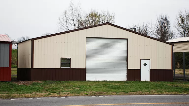 egeg＊shop 34'x35' Fully Enclosed A-Frame Shop | Get Carports