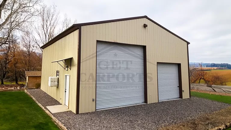36'x40' A-Frame All Vertical Garage | Get Carports