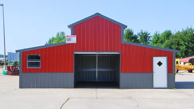32x30x12 A-frame Colonial Barn