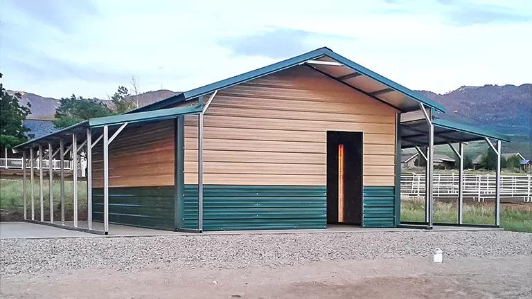 32x35x12-11-10 A-Frame Vertical Roof Barn