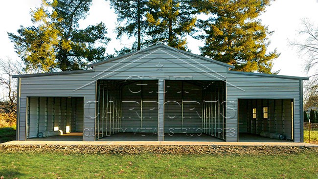 44x40x14 A-Frame Vertical Roof Barn