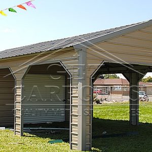 18x30x7 A-Frame Vertical Roof Side Entry Utility Package