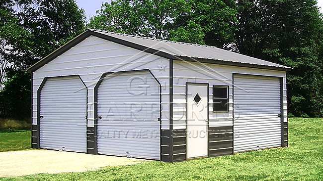 20x20x10 Aframe Vertical Roof Garage