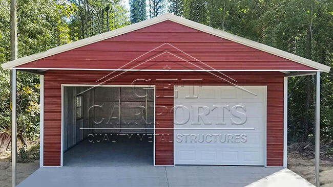 18x36x8 Aframe Horizontal Roof Garage w/porch