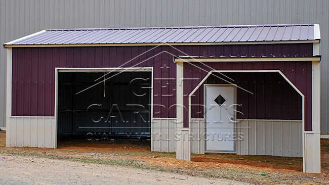 20x30x10 Aframe Garage with Lean To