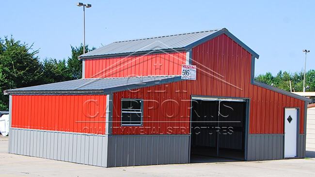 32x30x12 A-frame Colonial Barn