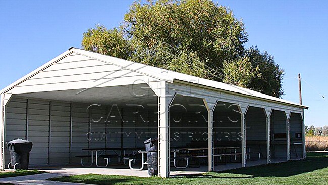 30x55x10 A-Frame Carport