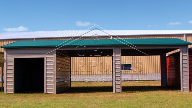 18x36x8 Aframe Horizontal Combo Carport