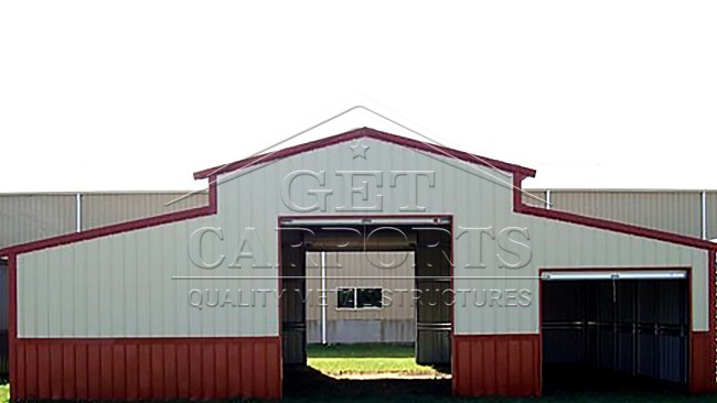 42x25x12 A-Frame All Vertical Colonial Barn