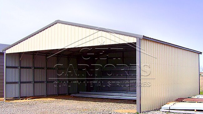 30x40x10 Aframe Vertical Roof Carport