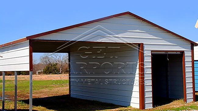 26x21x8 Aframe Horizontal Roof Carport