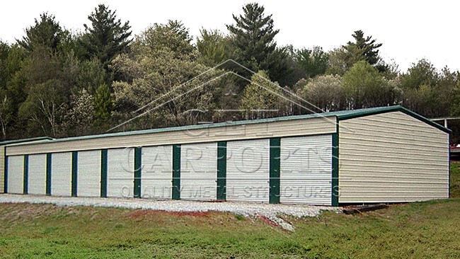 20x100x12 Aframe Vertical Roof Storage Unit