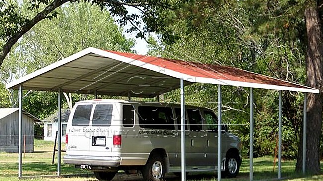 12x21x7 Aframe Horizontal Carport