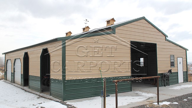 44x50x12 Aframe Colonial Barn