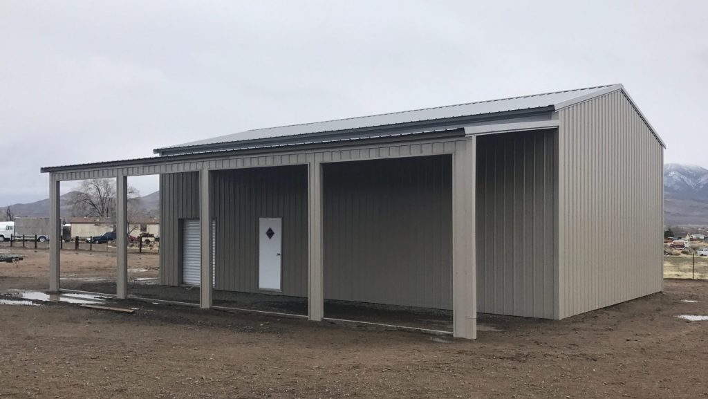 Metal Building with a lean to