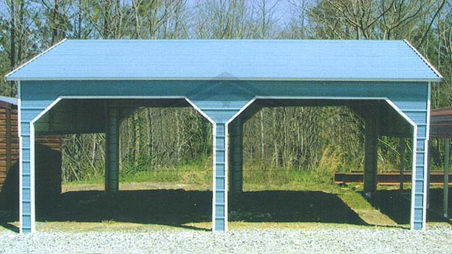 20x21x7 Aframe Side Entry Carport