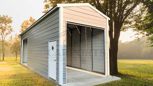 12x25x10 Aframe Vertical Roof Garage