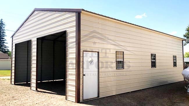 30x40x12 Aframe Vertical Roof Garage