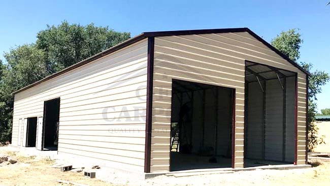 30x60x14 Aframe Vertical Roof Garage